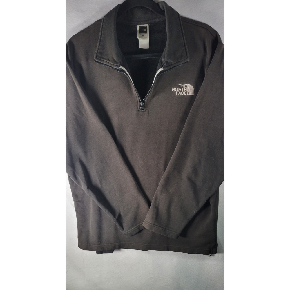 The North Face Pullover Mens Med Black 1/4 Zip Hiking Sweatshirt  Outdoor